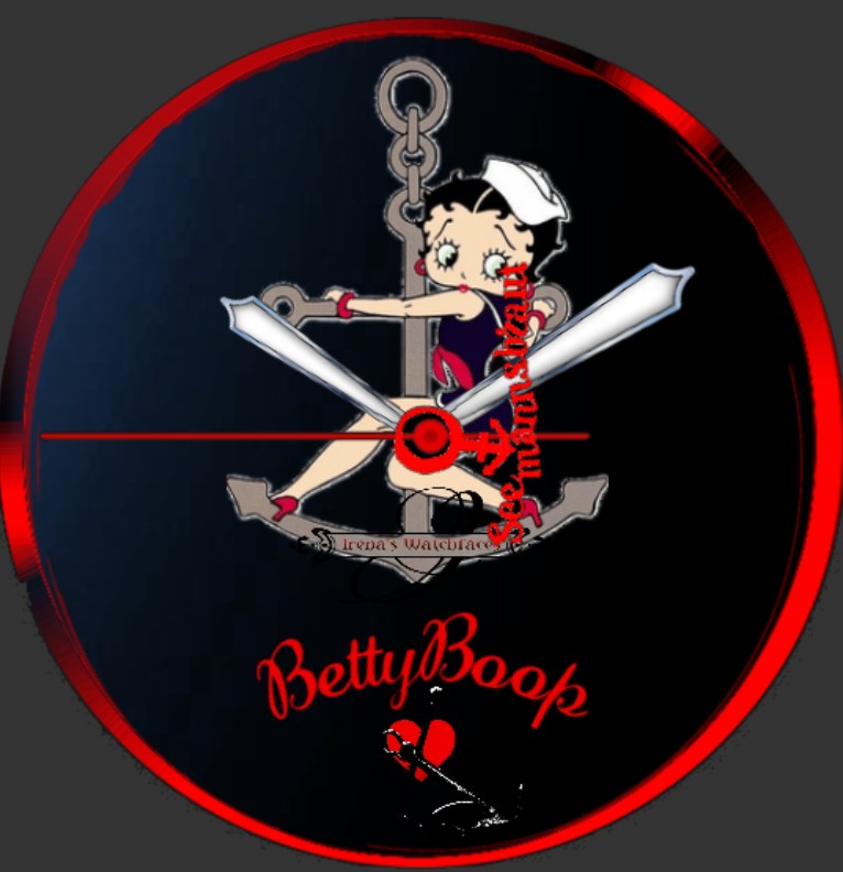 Clock Betty boop Seemannsbraut 