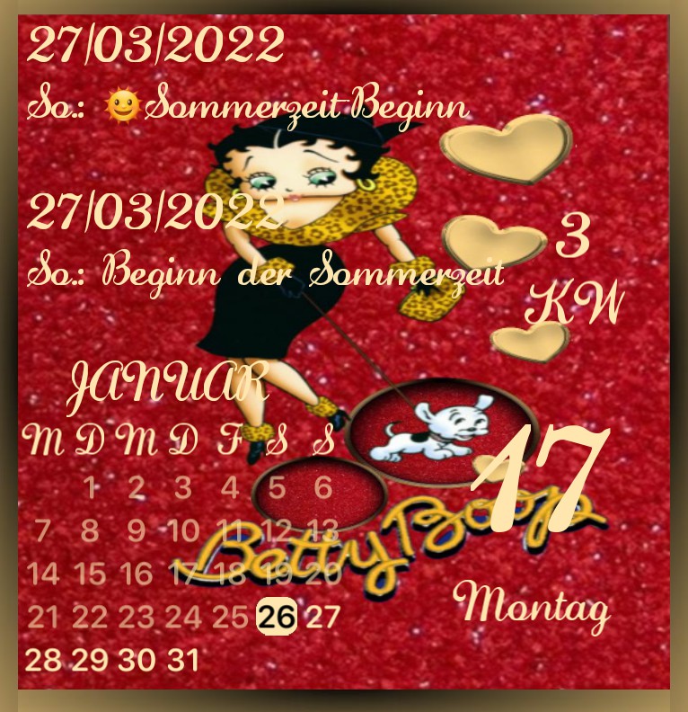 Kalender Betty boop 1