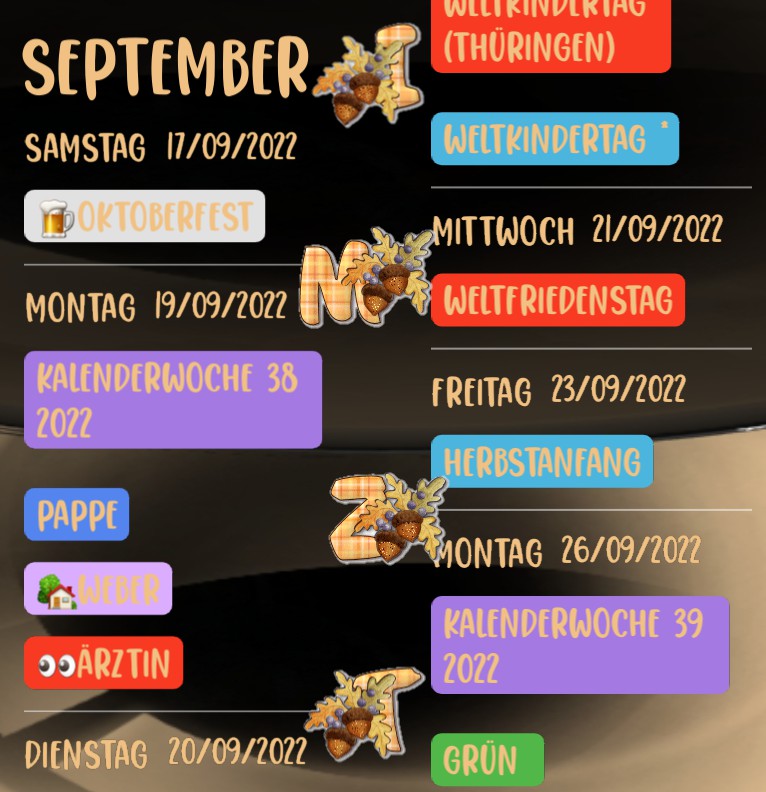Agenda IMZT HERBST 