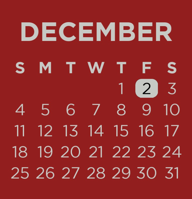 M calendar 