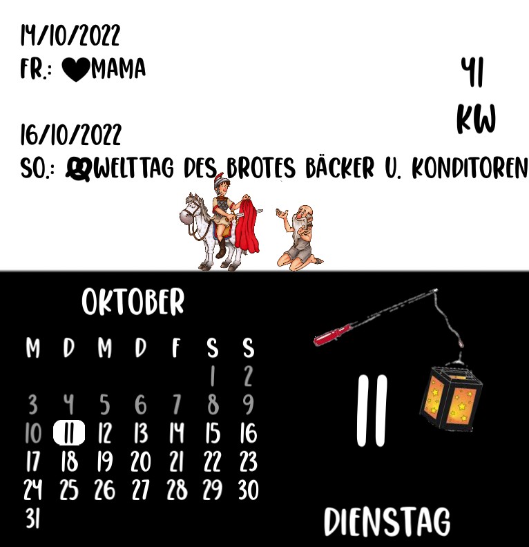 Kalender Sankt Martin Martinstag 
