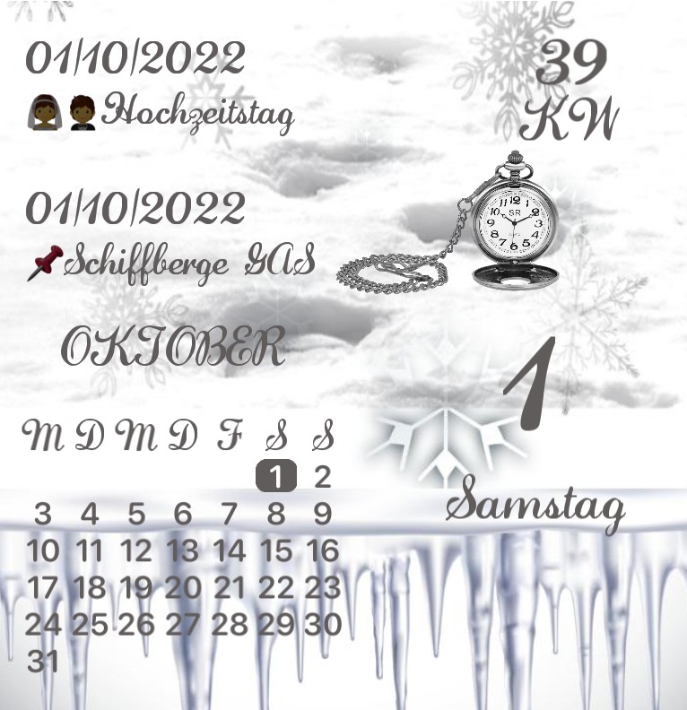 Kalender Wintertextur 