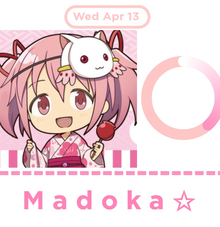 Madoka Date Large widget