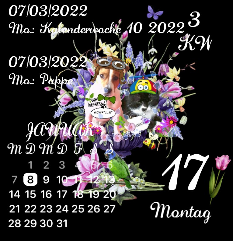 Kalender Privat Flower 