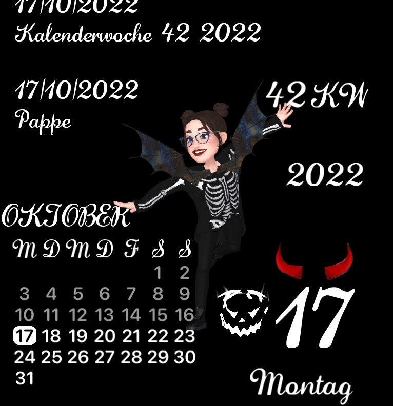 Kalender gross Ich  Halloween 