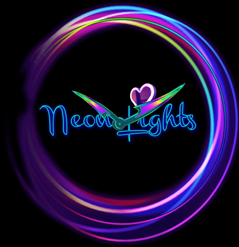 Clock Neon lights 