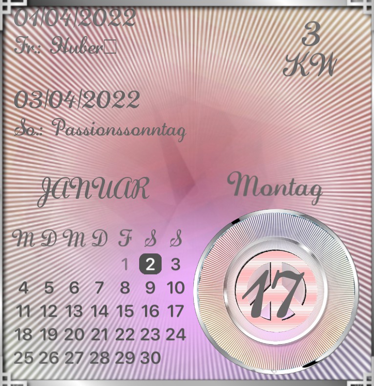 Kalender Peace Rosa Batik  