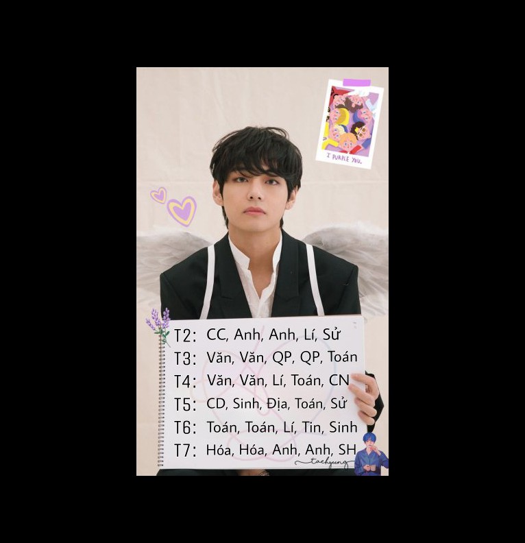 Taehyung Schedule 
