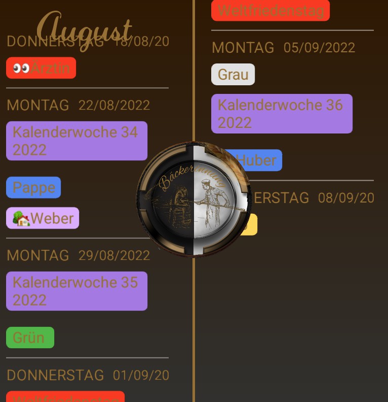  Termine  Baeckerinnung 