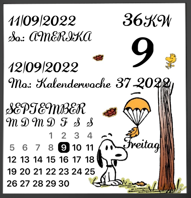 Kalender Snoopy  Autumn 
