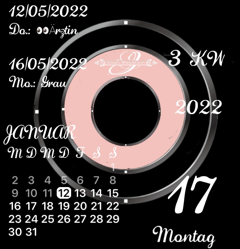 Kalender gross Privat 1 Rosa