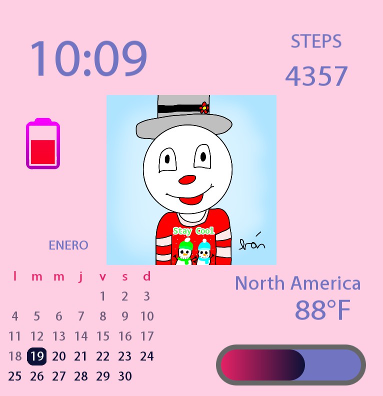 Cute Frosty Widget