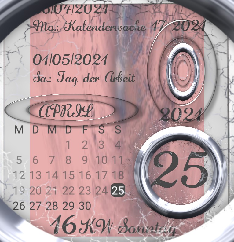 Kalender gross Charmant Segment 