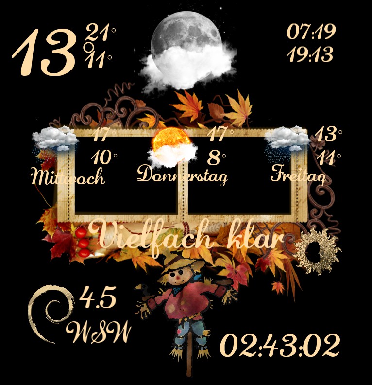 Widget Wetter Autumn Big 