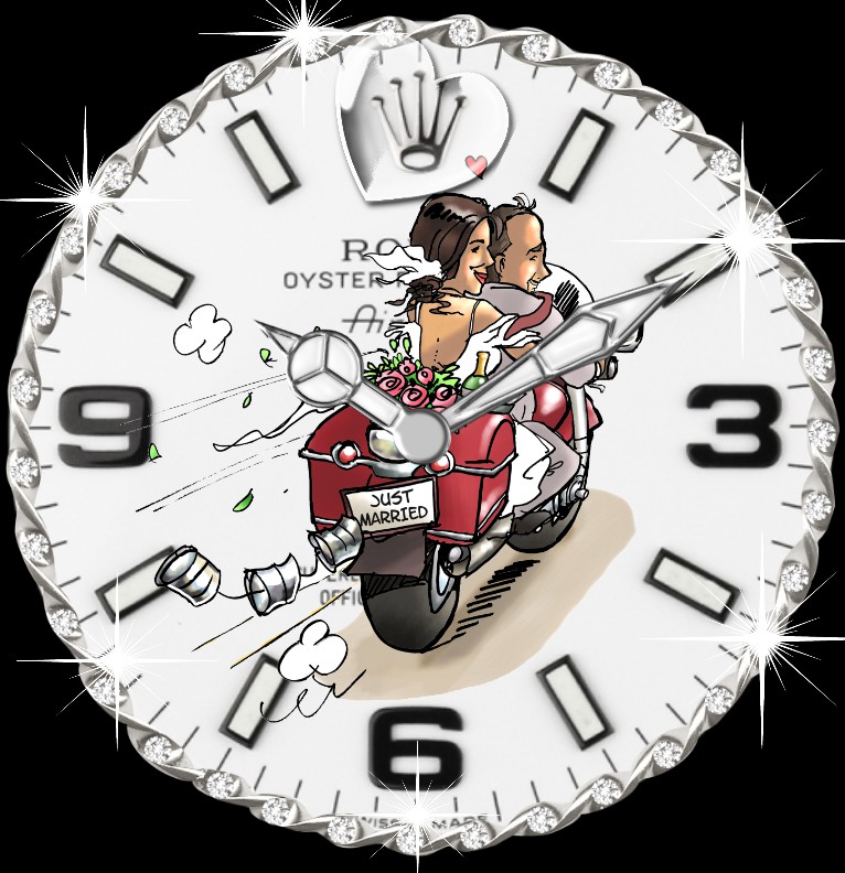 Clock R...x Hochzeitstag  Bike tranz 