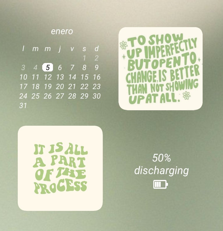 calendary, battery level & tap action of YouTube and Google Play 