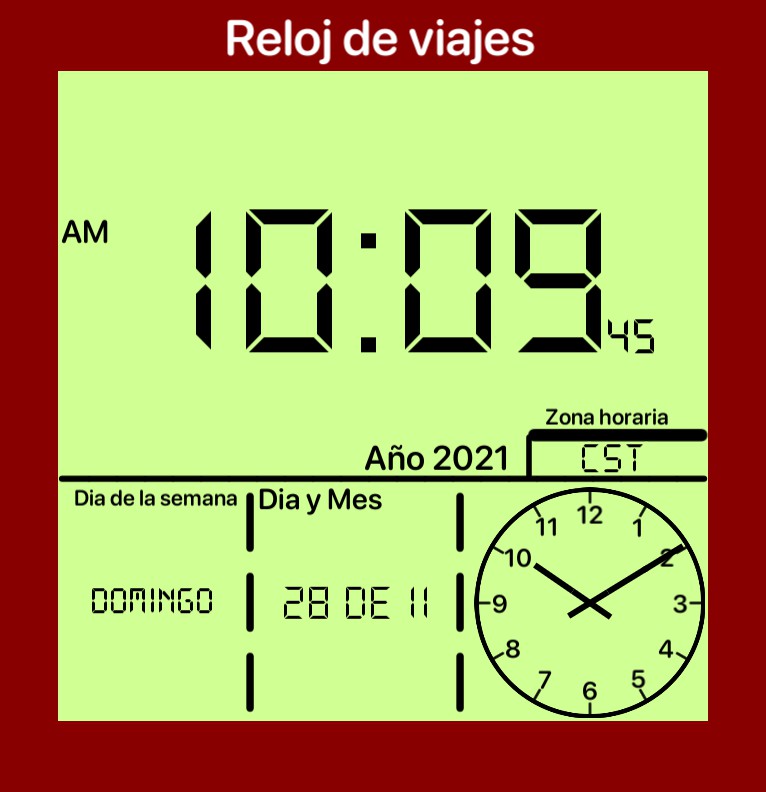 Reloj de viajes