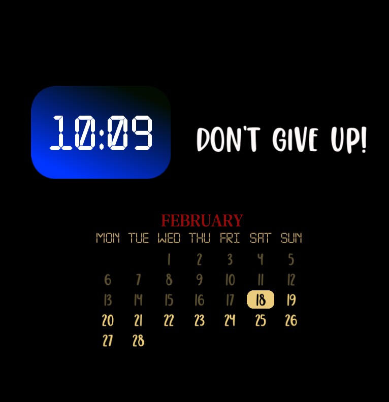 DONT GIVE UP