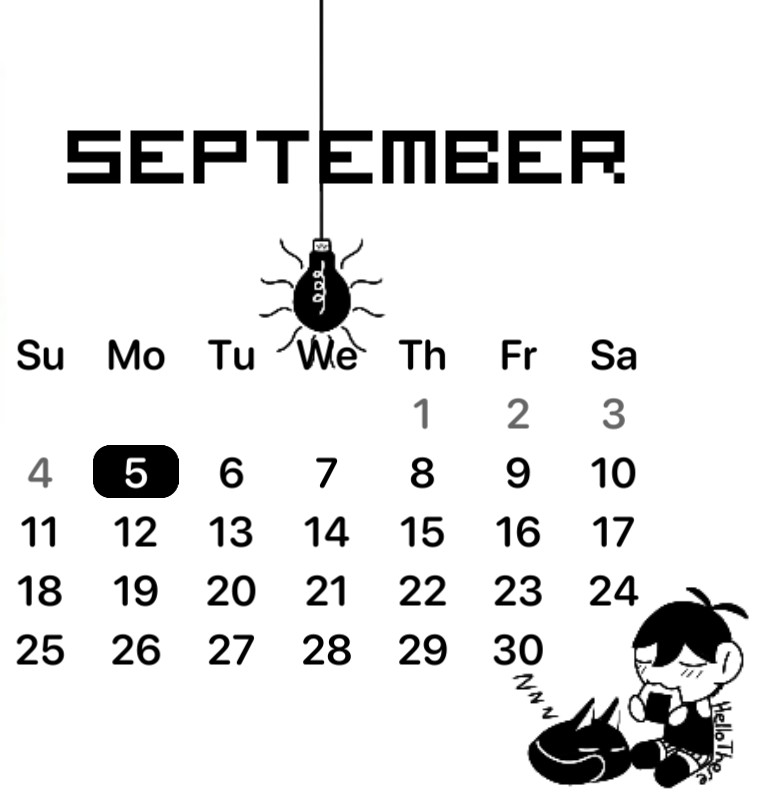 White Space Calendar Omori