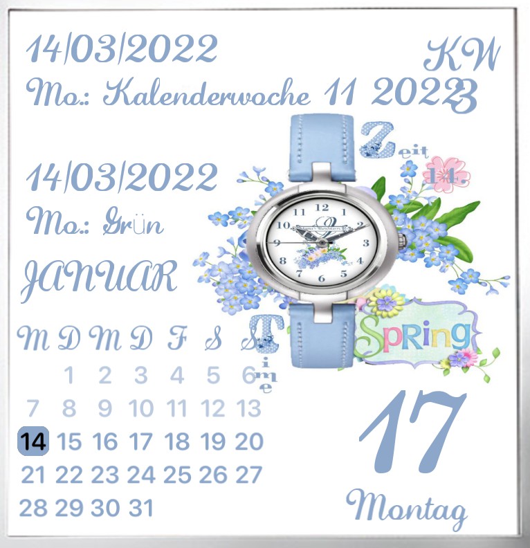 Kalender Spring Time Watch in Watch 