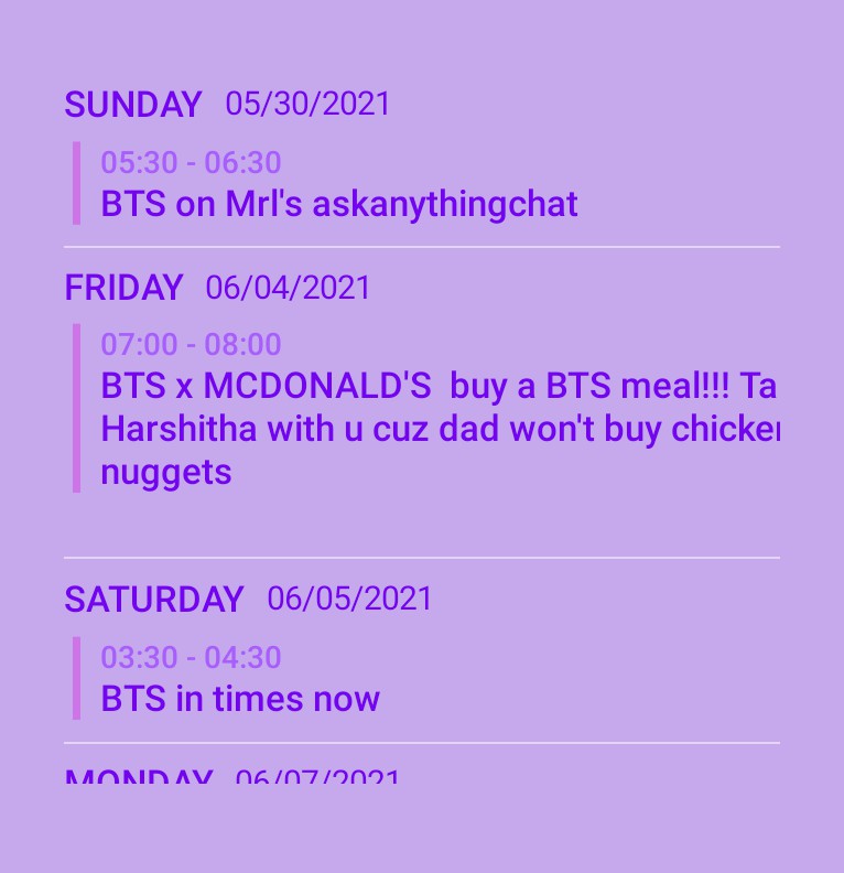 calendar