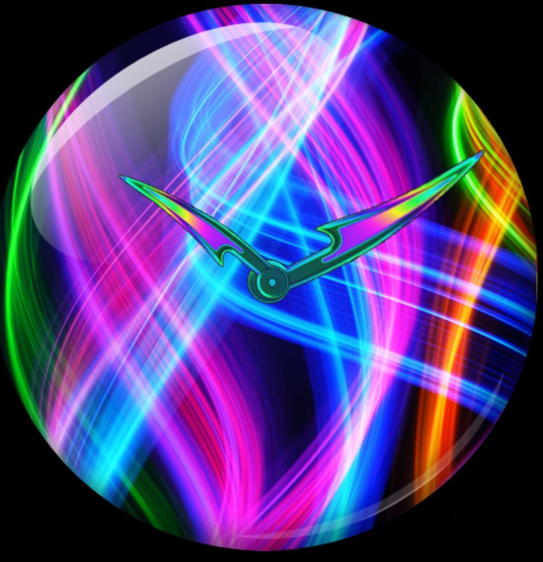 Clock Neon Ball 