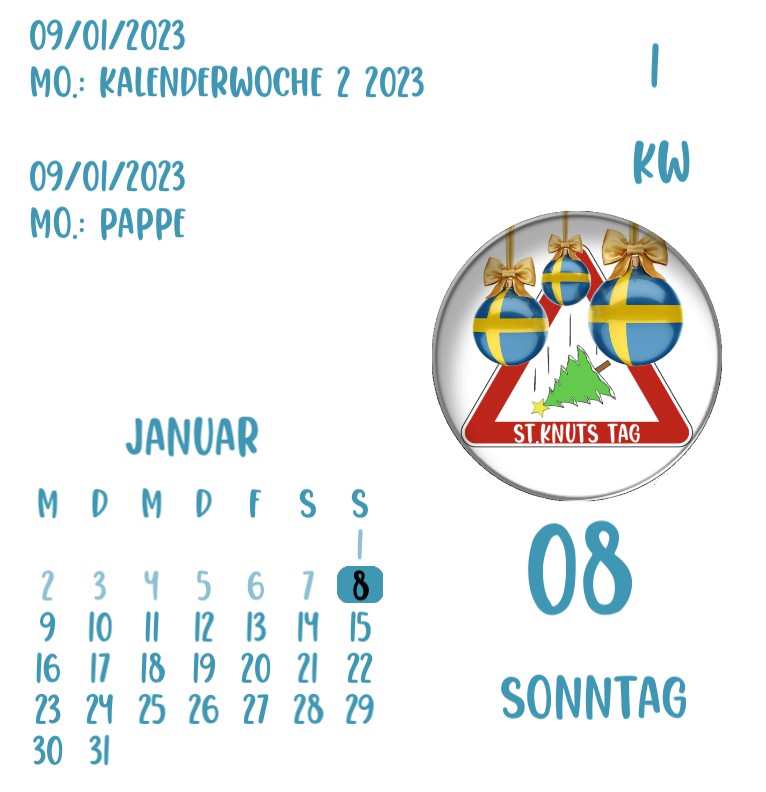 Kalender St.Knuts Tag 