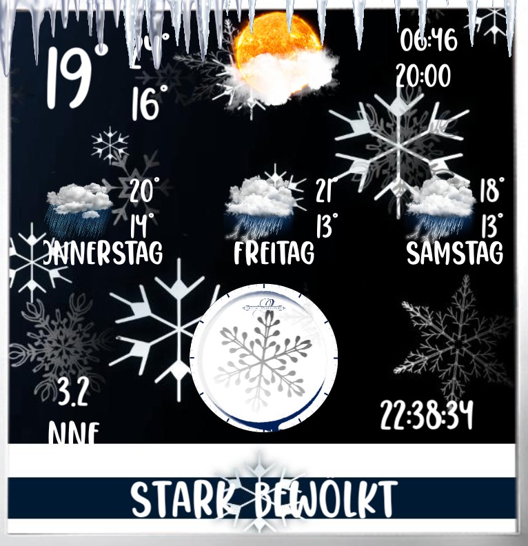 Wetter Winter White Blue 
