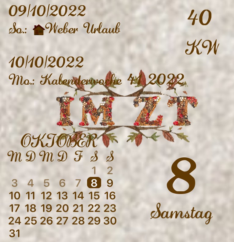Kalender IMZT DIAMOND 