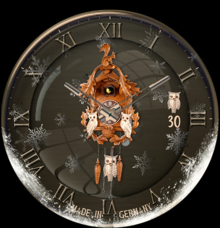 Clock KUCKUCKSUHR WINTER 