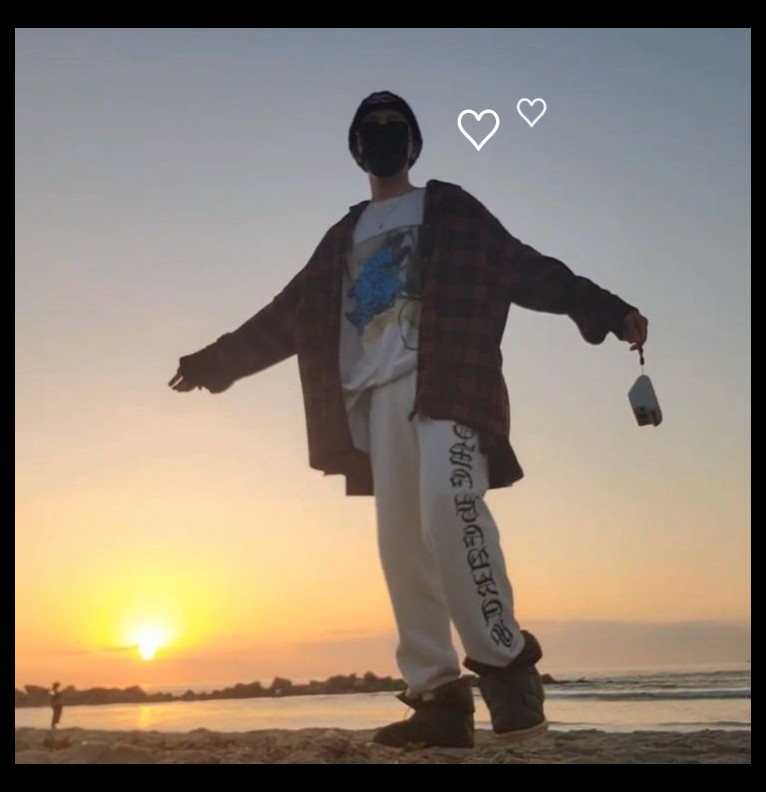 Hobi en la playa.