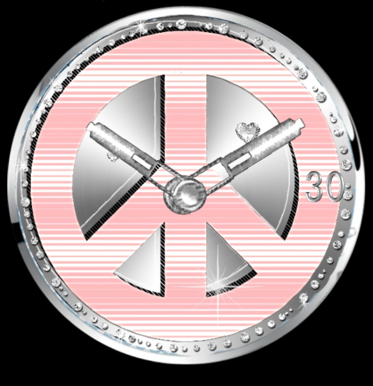 Clock Diamond Peace 