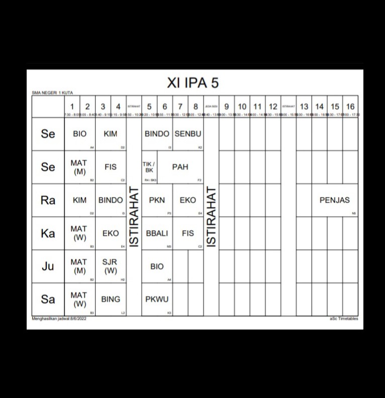jadwal