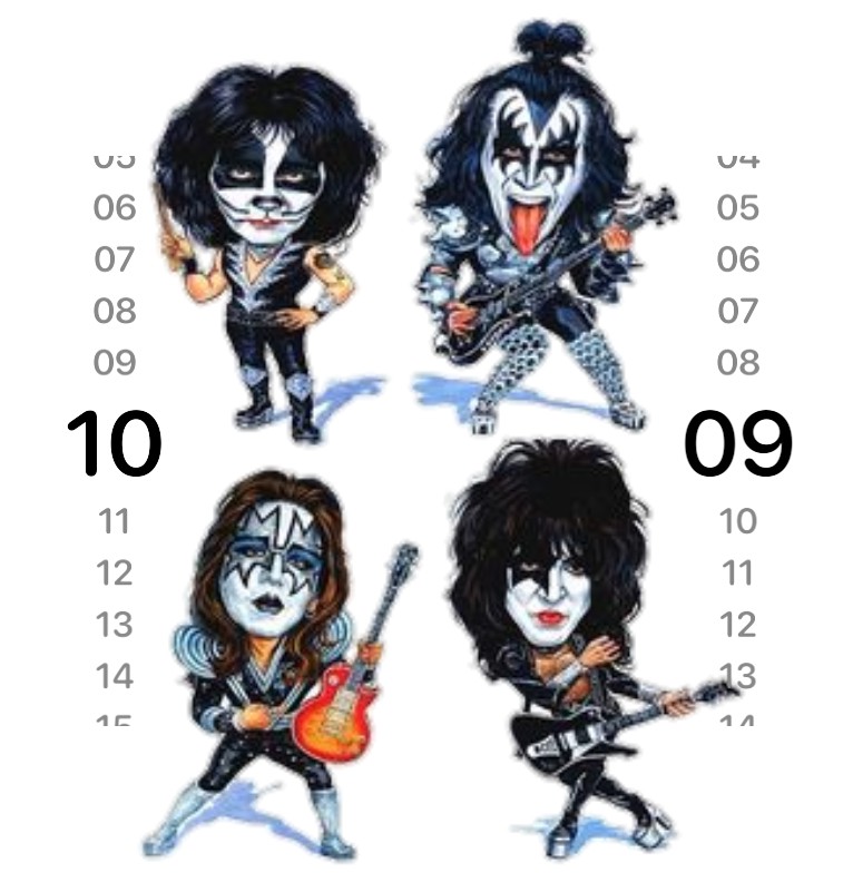 Clock The Band Kiss 