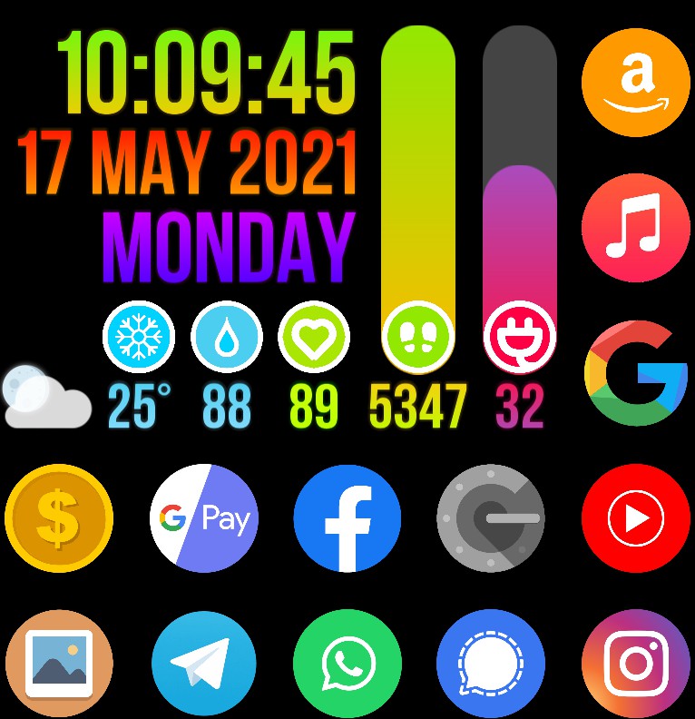 Neon Home Screen
