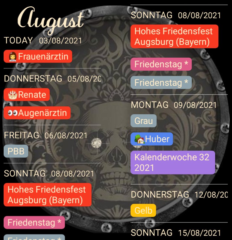 Termine Diamond Skull 