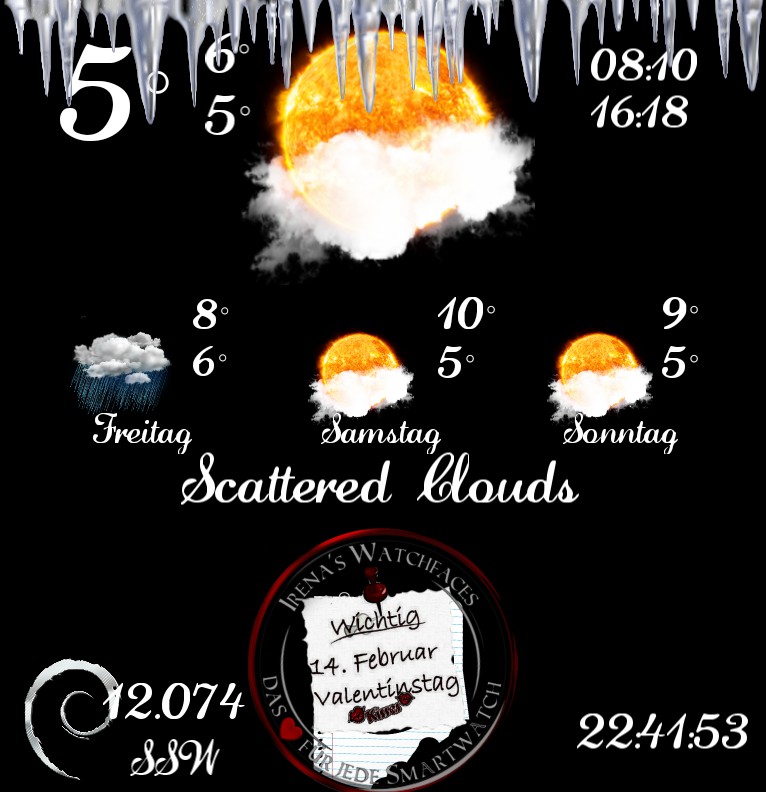 Widget Wetter Signo Valentinstag Emoji Dim 