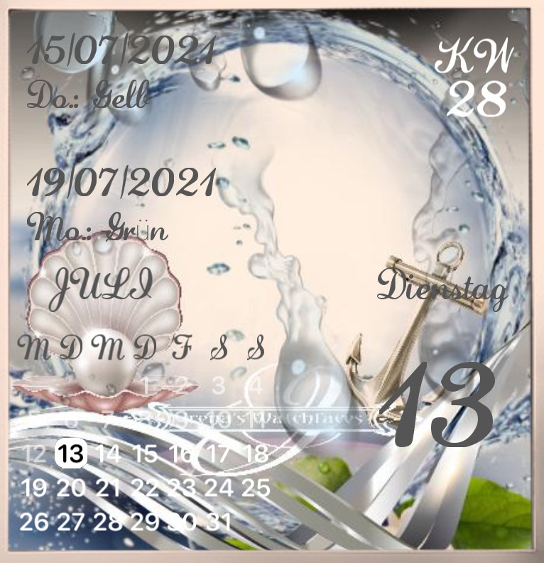 Kalender Seashell 
