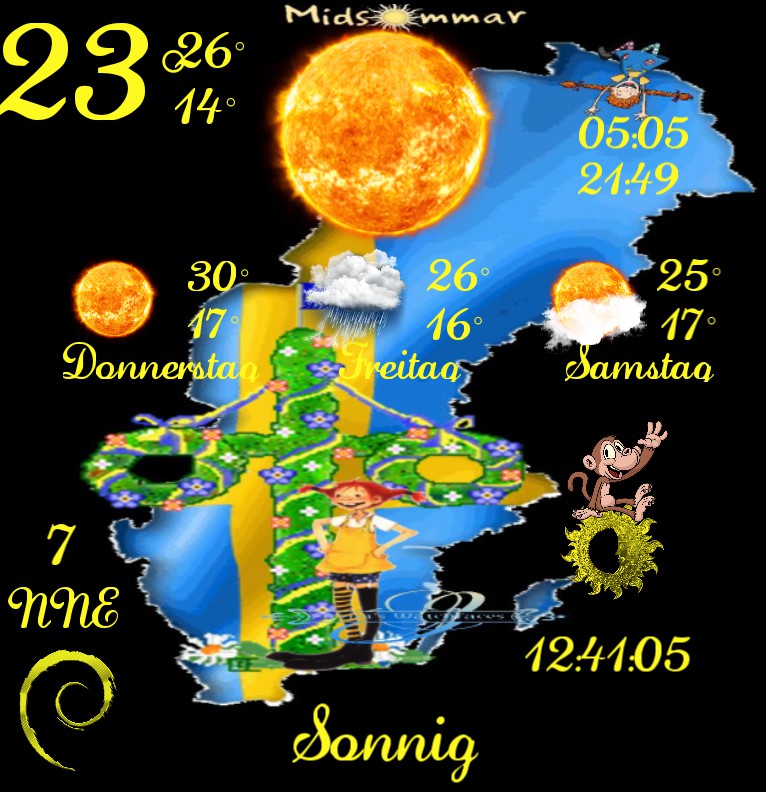 Widget Wetter Midsommar Schweden  Copy