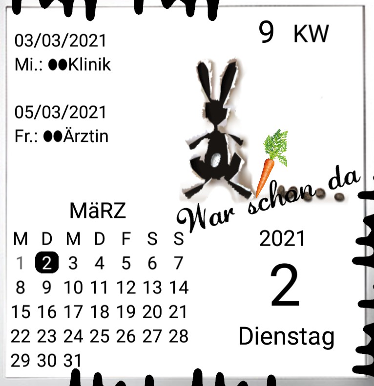 Kalender gross Serie Ostern Ende 