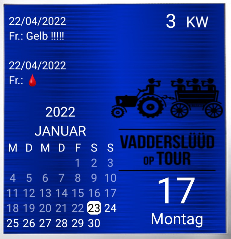Kalender  Vatertag  