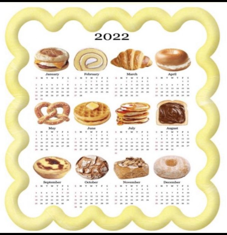 yellow pompompurin calendar widget