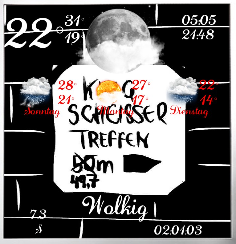 Widget Wetter Comic Nacht