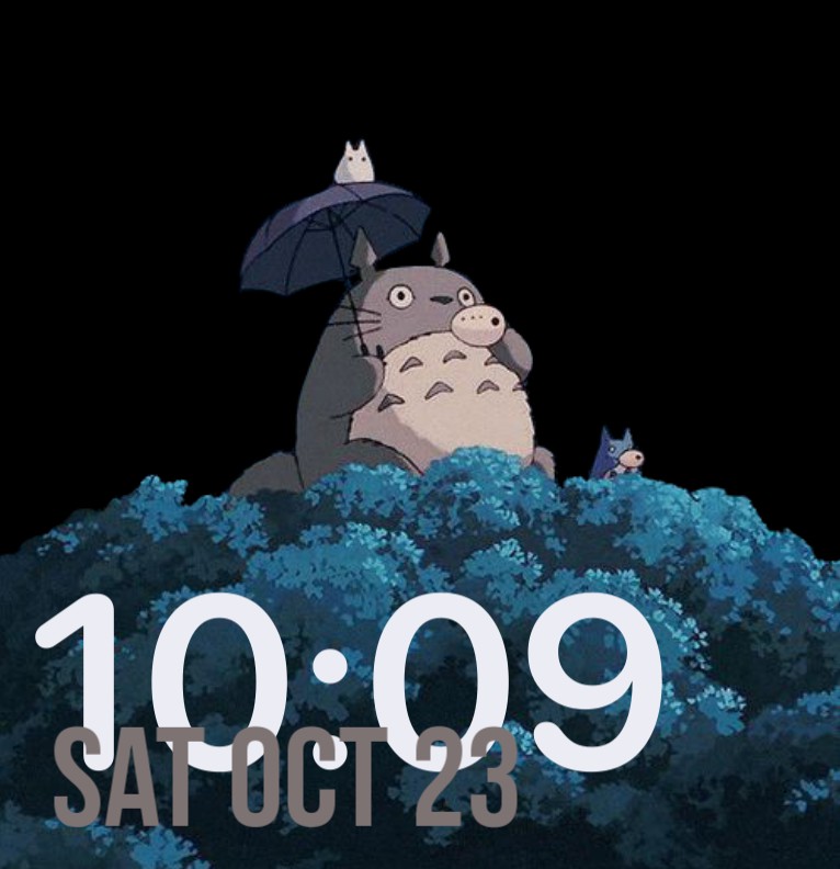 Totoro Clock 