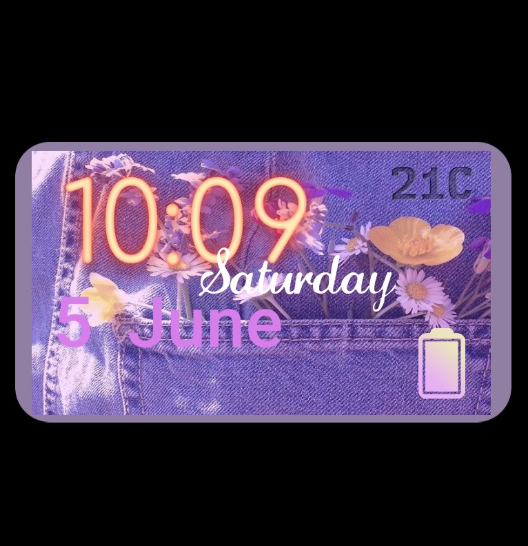 Home screen flower 
