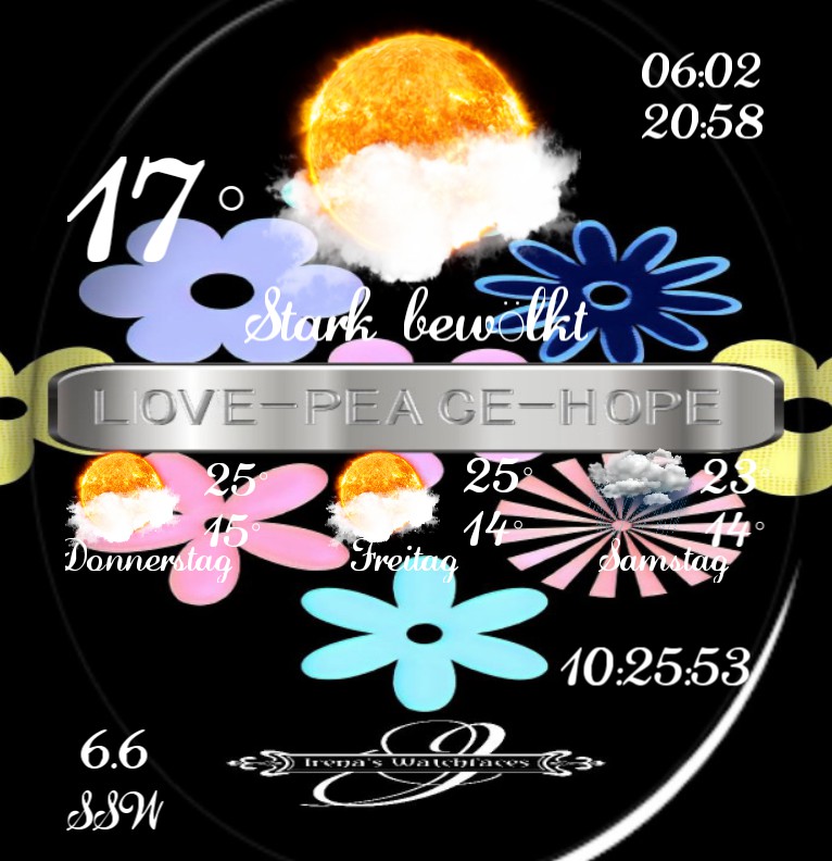 Widget Wetter Love Peace Hope 1
