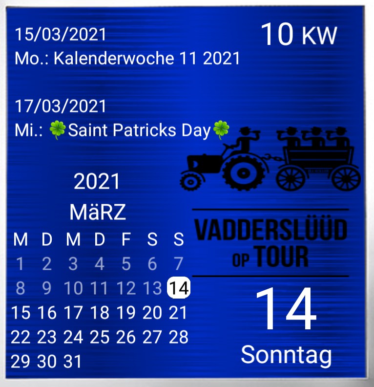 Kalender gross Serie Vatertag 