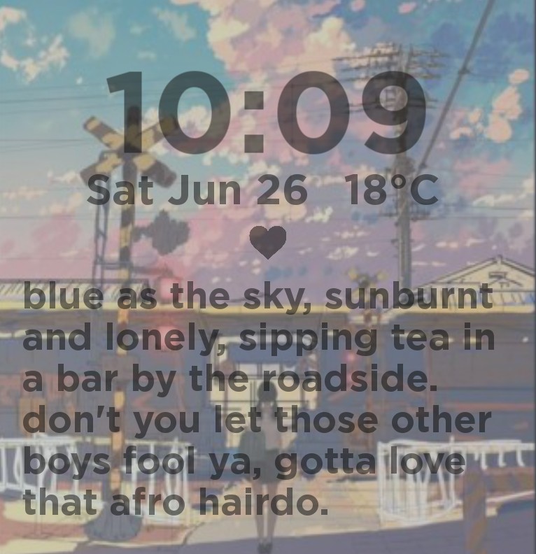 Aesthetic time and date