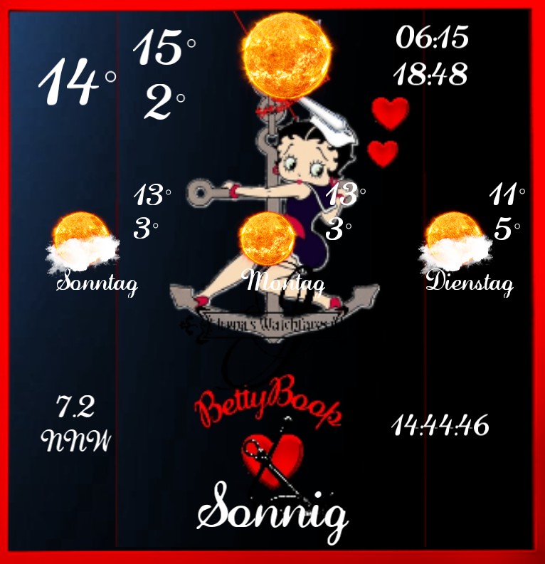 Wetter Betty boop Seemannsbraut 