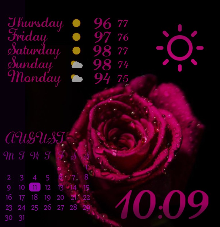 Rose widget